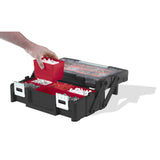 Caja de muebles KETER Cantilever en color rojo.