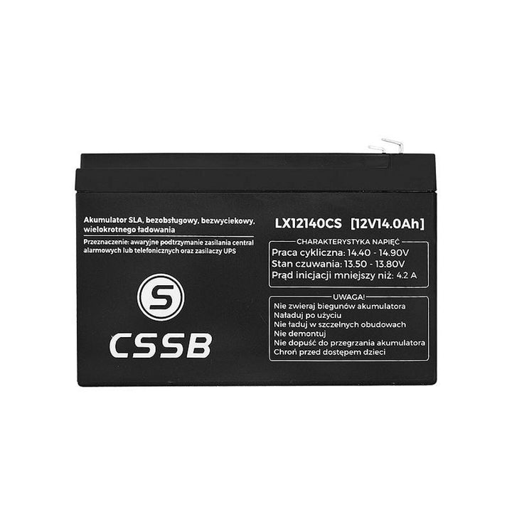 Batería de gel 12V 14Ah sin mantenimiento LX12140