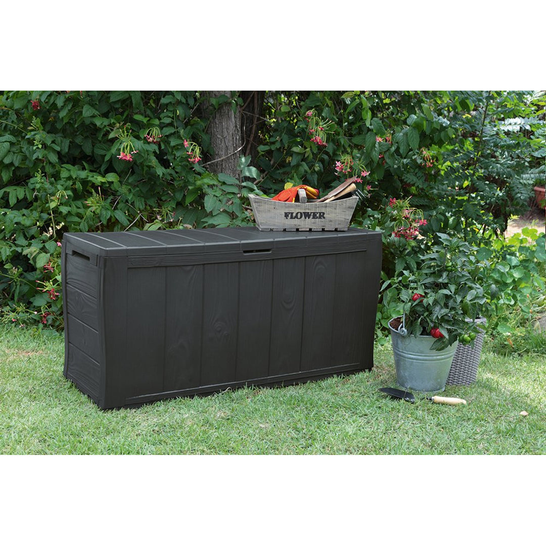 Baú de jardim, caixa de jardim funcional Keter Sherwood 270L