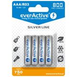 4 baterías EverActive R03 / AAA 800mAh de alta calidad