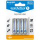 4 baterías EverActive R03 / AAA 800mAh de alta calidad