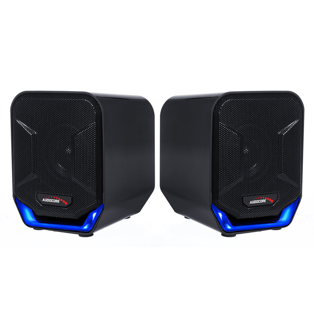 Alto-falantes estéreo de alta qualidade Audiocore AC865 para laptops e desktops