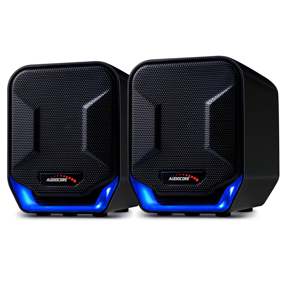 Alto-falantes estéreo de alta qualidade Audiocore AC865 para laptops e desktops