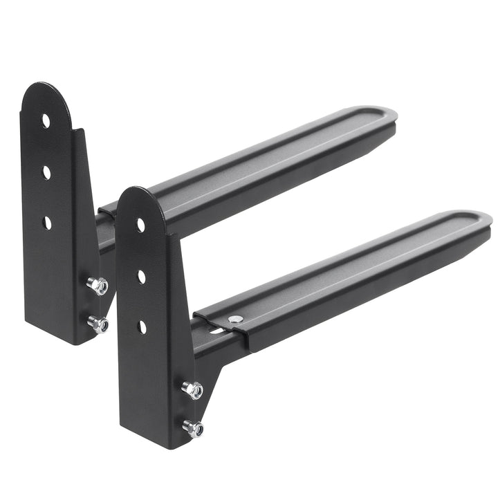 Suporte de parede preto universal para fornos micro-ondas e equipamentos audiovisuais Maclean MC-776 B
