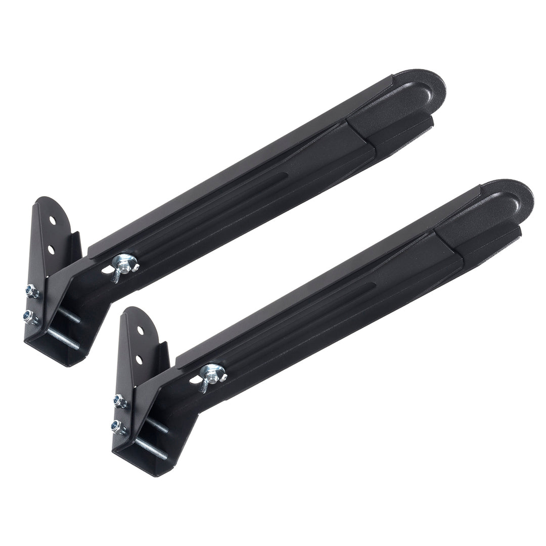 Suporte de parede preto universal para fornos micro-ondas e equipamentos audiovisuais Maclean MC-776 B