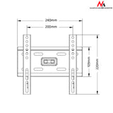 Maclean MC-777 Soporte de TV 13" - 50" negro 35 kg VESA 200x200