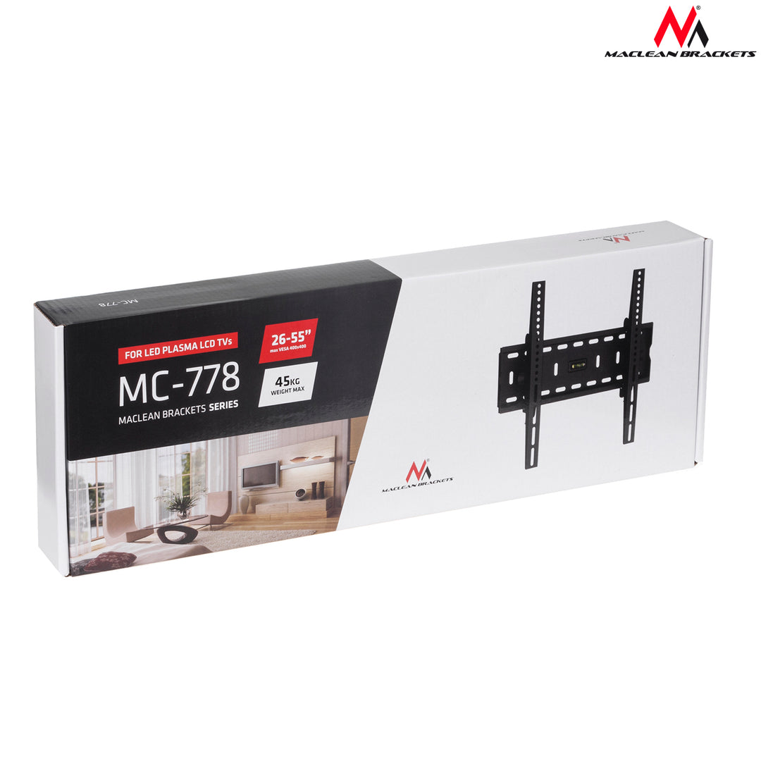 Suporte TV Maclean MC-778 26-65" até 45 kg preto