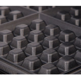 Gofrera profesional para 4 gofres, 1300W, libre de BPA, 1300 W, 0 Decibeles, Negro Adler AD 3036