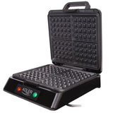 Gofrera profesional para 4 gofres, 1300W, libre de BPA, 1300 W, 0 Decibeles, Negro Adler AD 3036