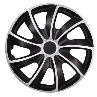 Calotas universais 15 "4 peças em preto e prata QUAD BICOLOR CS