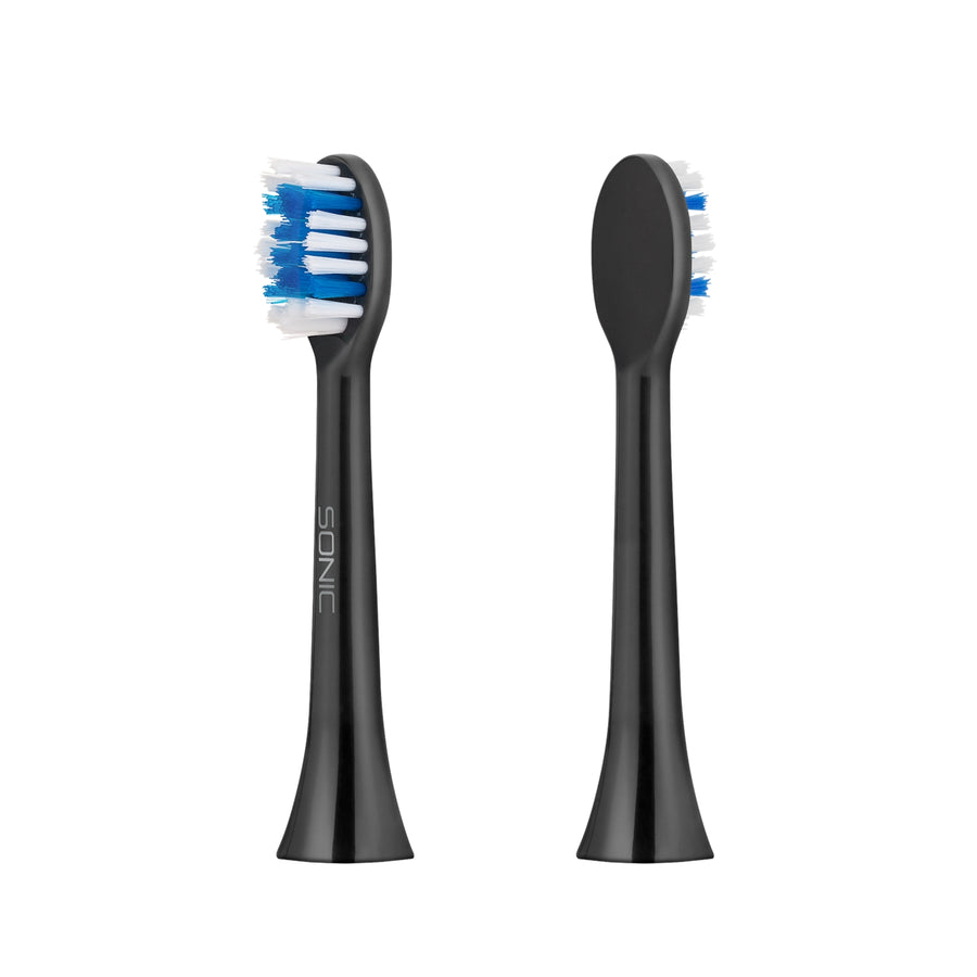 Cabeças de escova de dentes duras TEESA SONIC BLACK - 2 peças