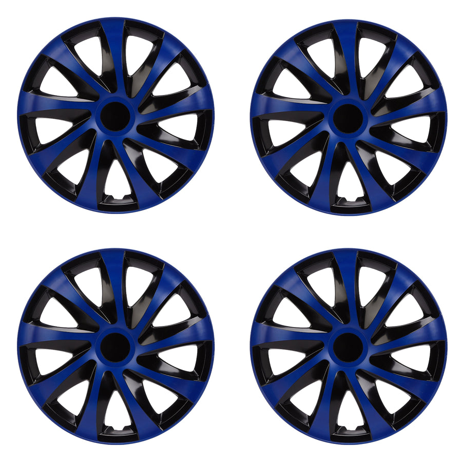 Calotas universais de 16" 4 peças em preto e azul DRACO CS