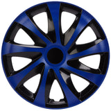 Calotas universais de 16" 4 peças em preto e azul DRACO CS