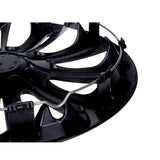 Calotas universais 14" 4 peças pretas com prata Strong DuoColor