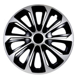 Calotas universais 14" 4 peças pretas com prata Strong DuoColor