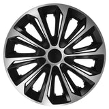 Calotas universais 15" 4 peças preto prata STRONG DUO COLOR