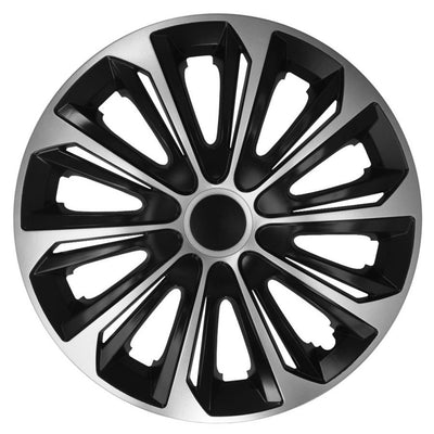 Calotas universais 15" 4 peças preto prata STRONG DUO COLOR