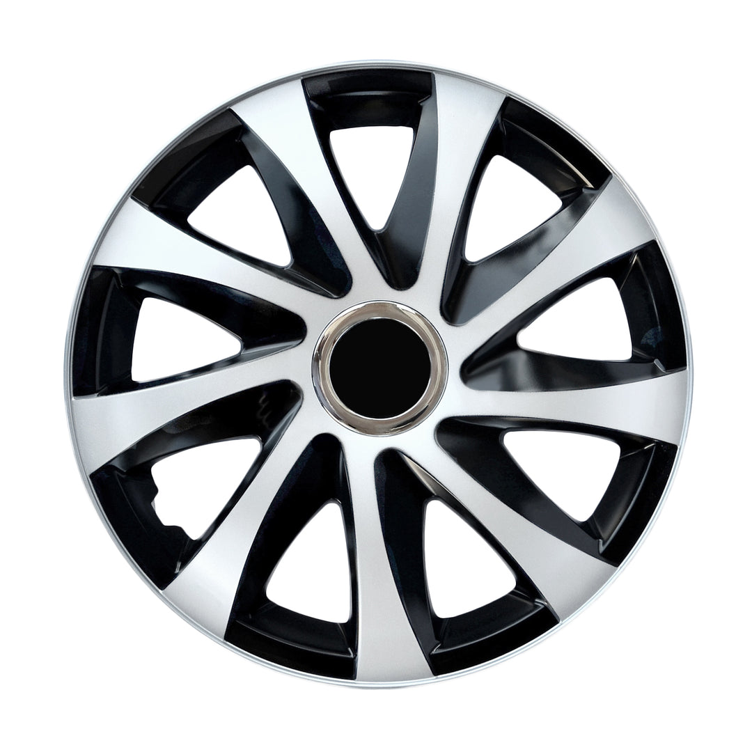 Calotas universais 14" NRM DRIFT Extra branco/preto 4 peças