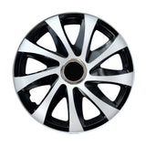 Calotas universais 16" NRM DRIFT Extra branco/preto 4 peças
