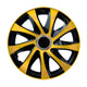 Tapacubos universales 16" DRIFT Extra oro/negro 4 piezas