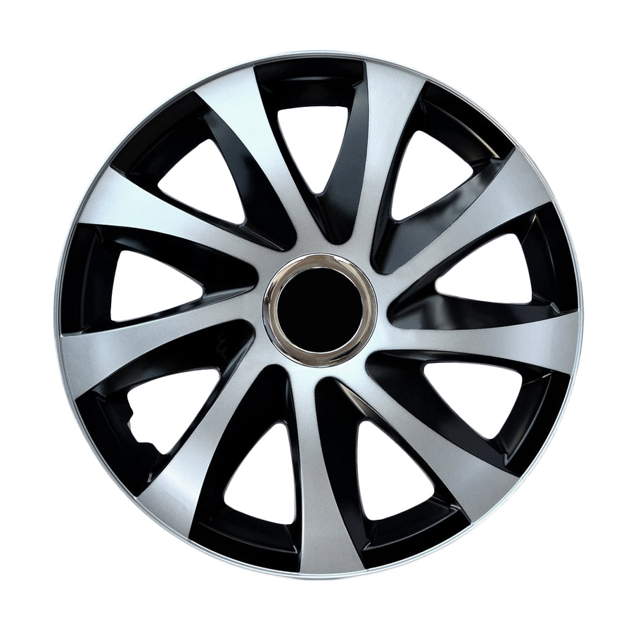 Calotas universais 15" NRM DRIFT Extra prata/preto 4 peças