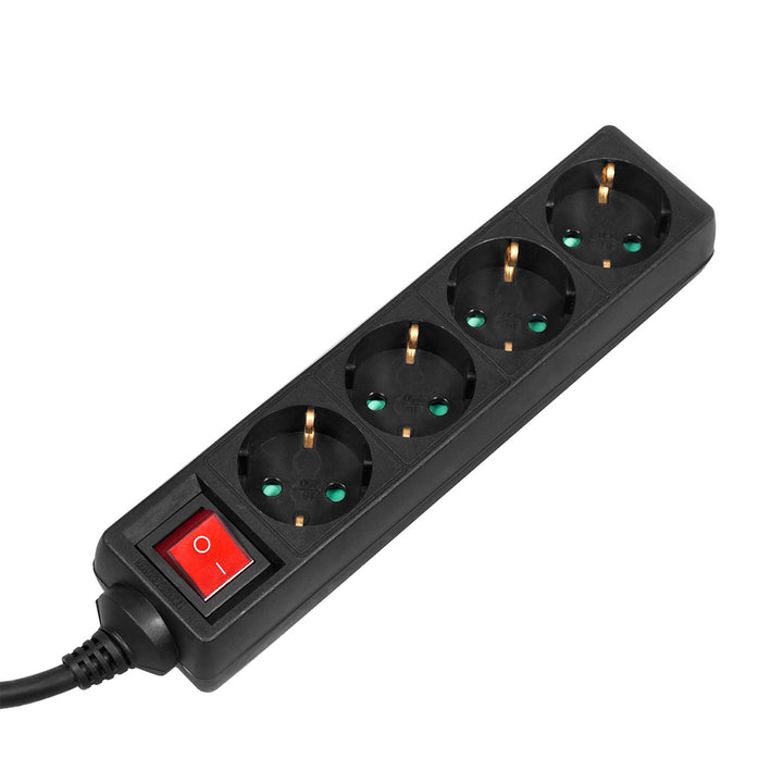 Cable de 4 extensiónes 3 m Tipo alemán Maclean MCE196G 3500W