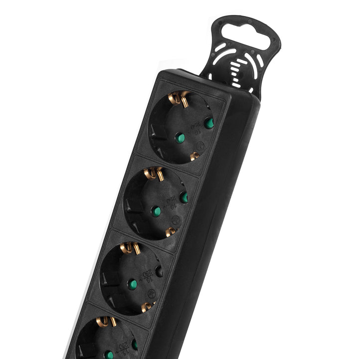 Cable de 4 extensiónes 3 m Tipo alemán Maclean MCE196G 3500W