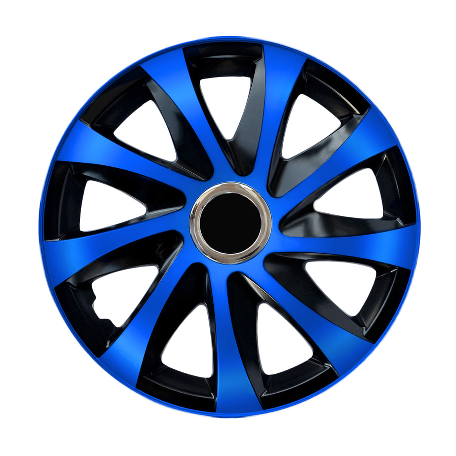 Calotas universais 15" NRM DRIFT Extra azul/preto 4 peças