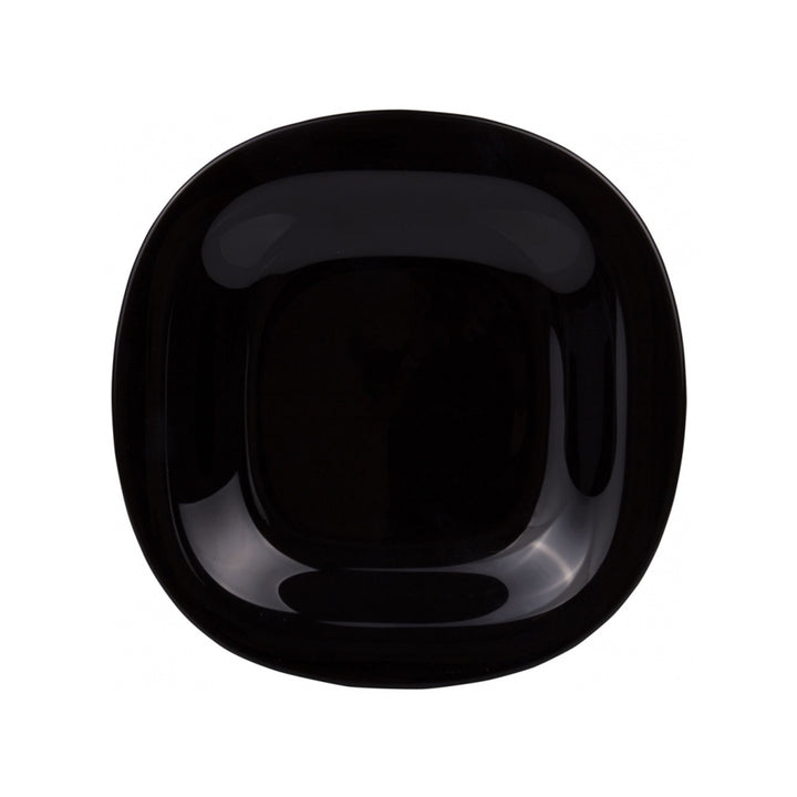 Serviço de mesa de vidro temperado com 18 elementos em preto e branco, Carine Neo LUMINARC