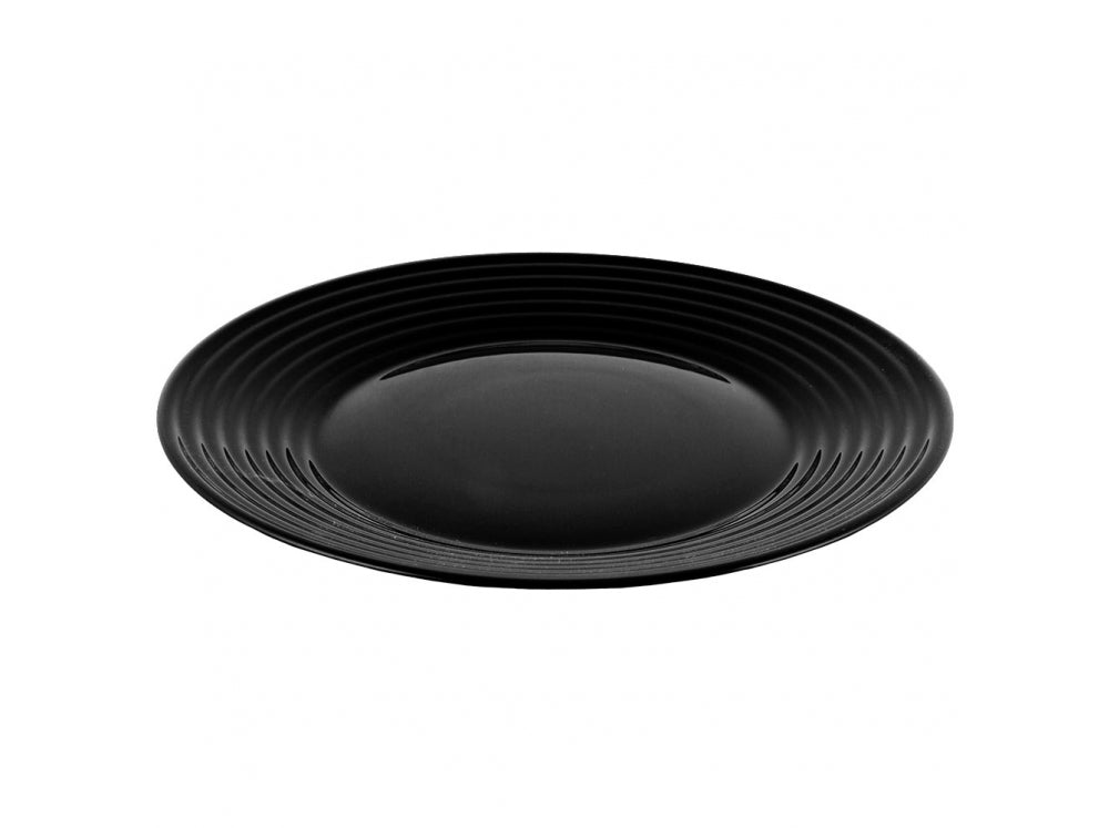 Prato redondo preto 25 cm Harena Noir Luminarc