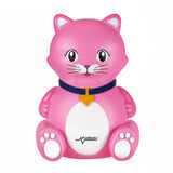 NEBULIZADOR INHALADOR para niños Gato de color rosa con elementos necesarios para inhalación
