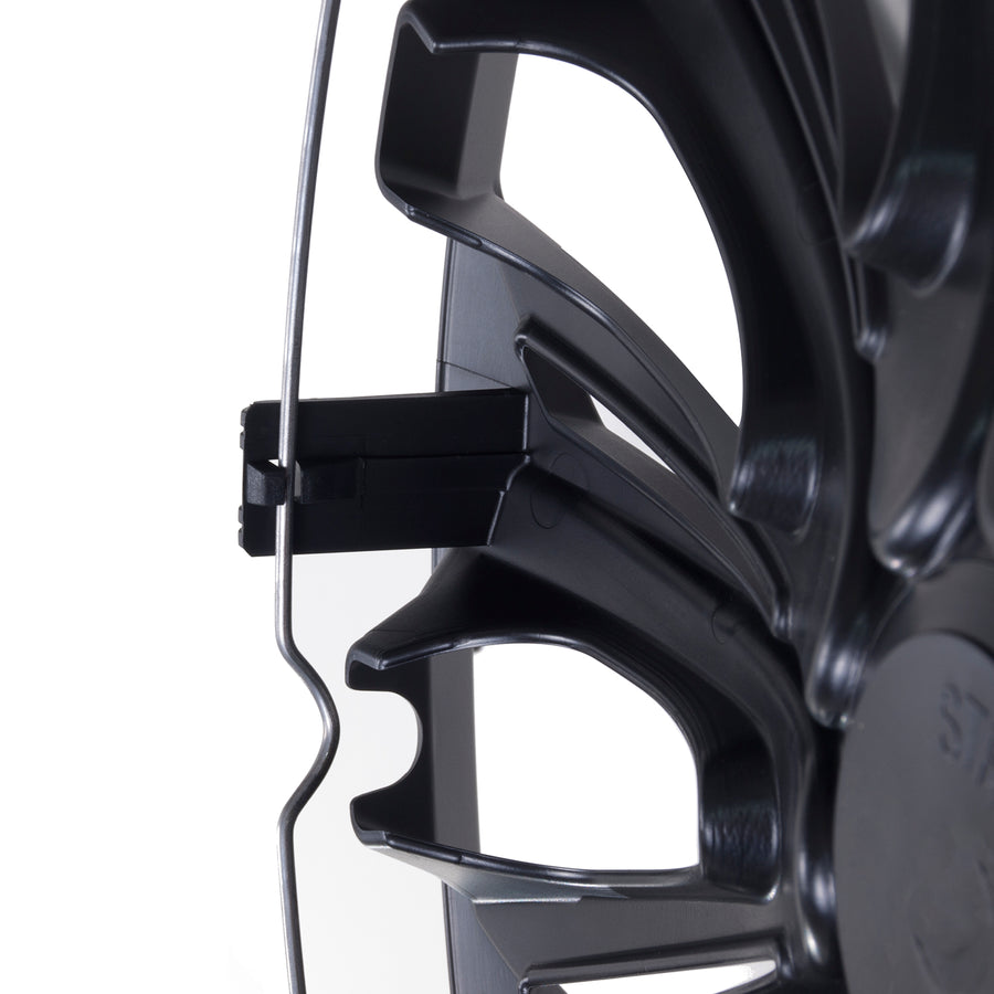 Tapacubos universales 14" NRM STRONG negro mate 4 piezas