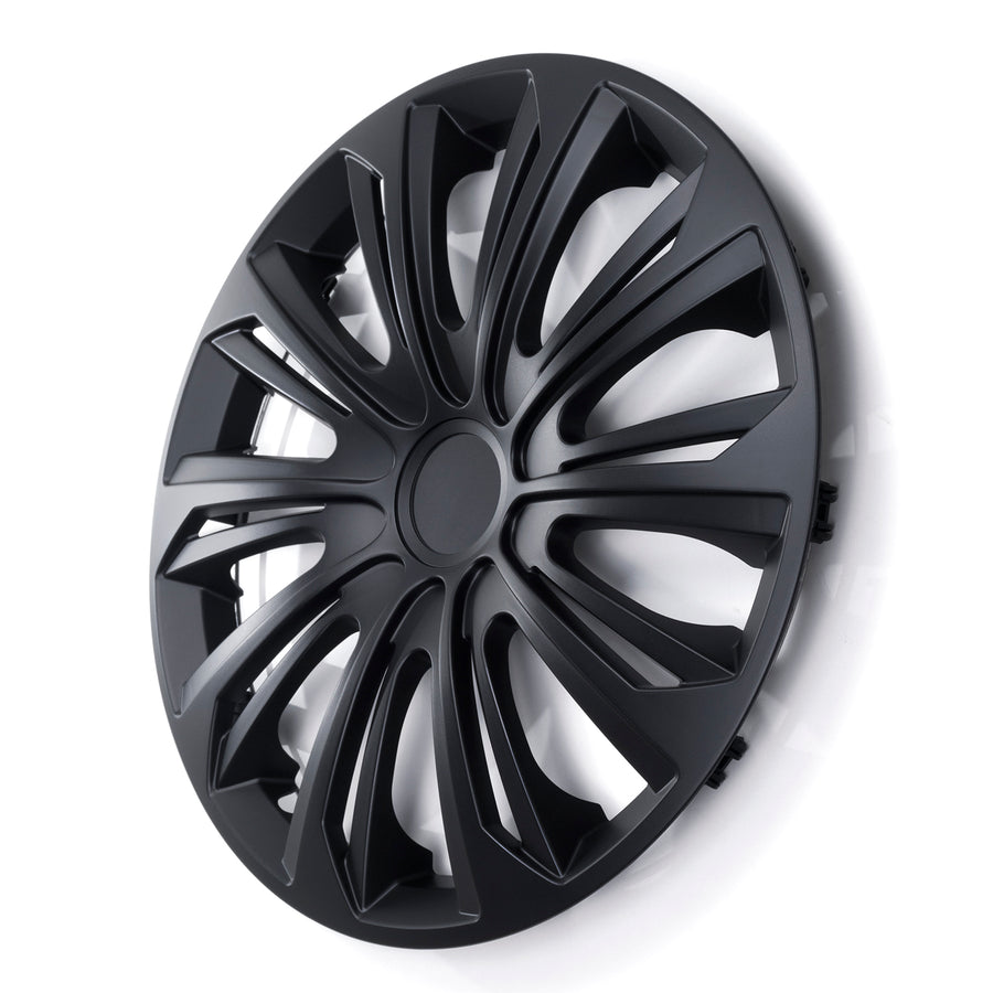 Tapacubos universales 15" NRM STRONG negro mate 4 piezas