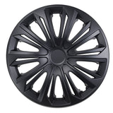 Tapacubos universales 15" NRM STRONG negro mate 4 piezas