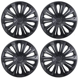 Calotas universais 15" NRM STRONG preto fosco 4 peças