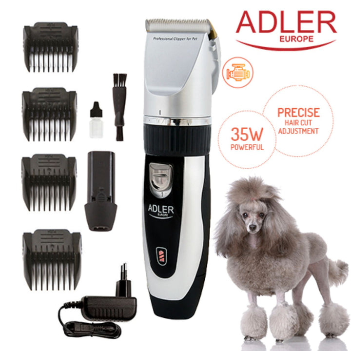 Cortapelos para mascotas con cabeza de titanio 35 W Adler AD 2823