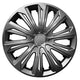 Tapacubos universales NRM STRONG 15" lacado grafito 4 piezas