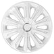 Calotas universais 14" NRM STRONG lacado branco 4 peças