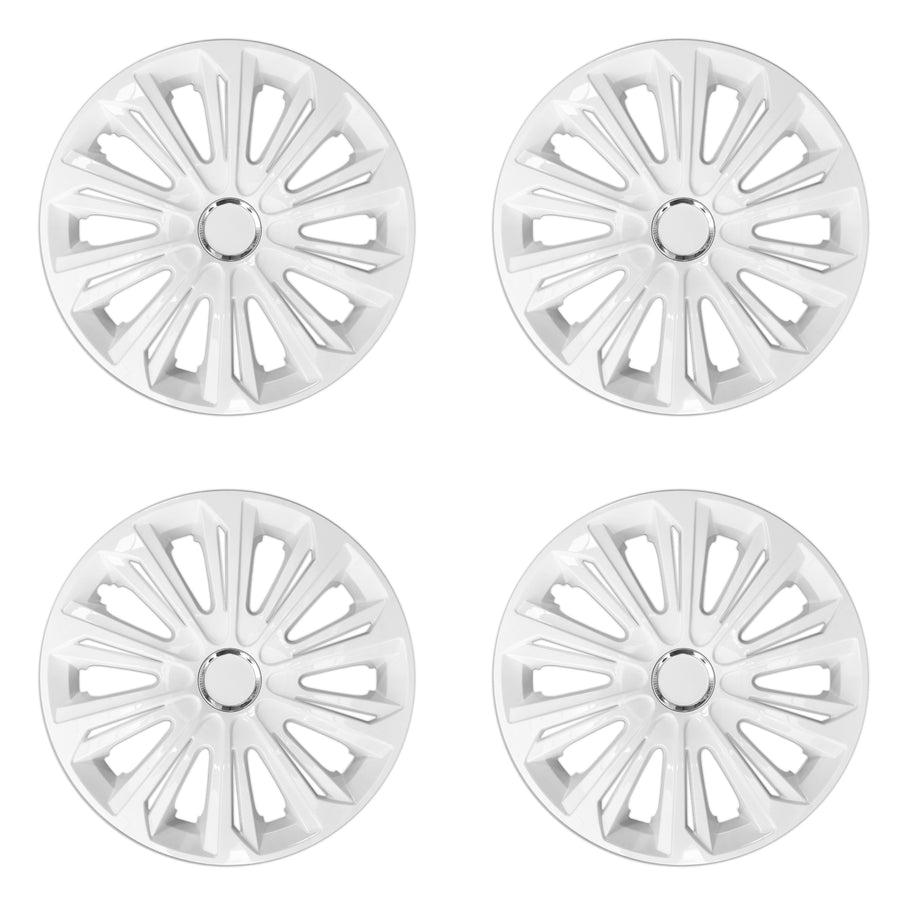 Calotas universais NRM STRONG 15" lacado branco 4 peças