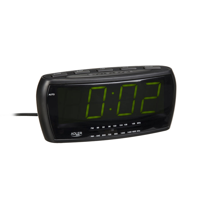 Rádio-despertador LED FM/AM de qualidade Adler AD1121
