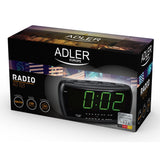 Radio despertador fm/am led reloj adler ad1121 calidad