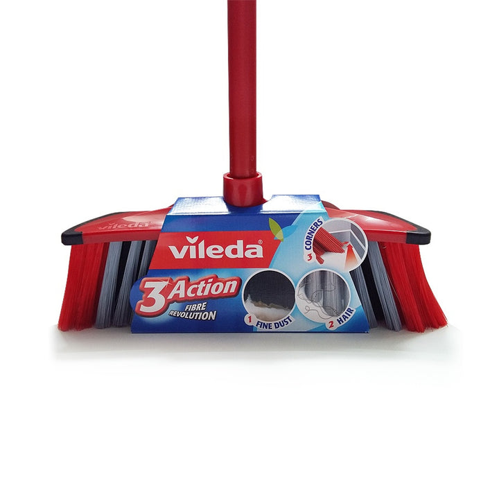 Escova de vassoura perfeita com cabo 3ACTION da VILEDA