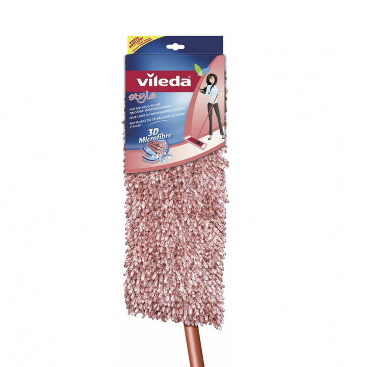 Mopa de chão plana 3D Chenille estilo Vileda com barra horizontal