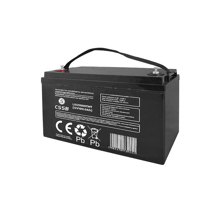 Bateria de gel AGM LX121000 12V 100Ah sem manutenção