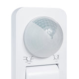 Maclean MCE243 W Sensor de Movimiento por Infrarrojos y Crepuscular, Rango de Detección de 360° hasta 20 m, Protección IP65 Contra Agua y Polvo, Máx. 2000W, Infrarrojo PIR, Interior y Exterior