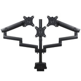 Suporte de mesa para 3 monitores LCD LED com 2x USB 3.0 17-27" 3x7kg VESA 75x75 e 100x100 Maclean MC-811