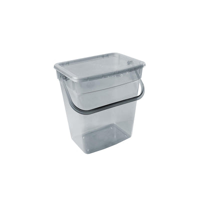 Plast Team 6L contenedor de polvo gris transparente