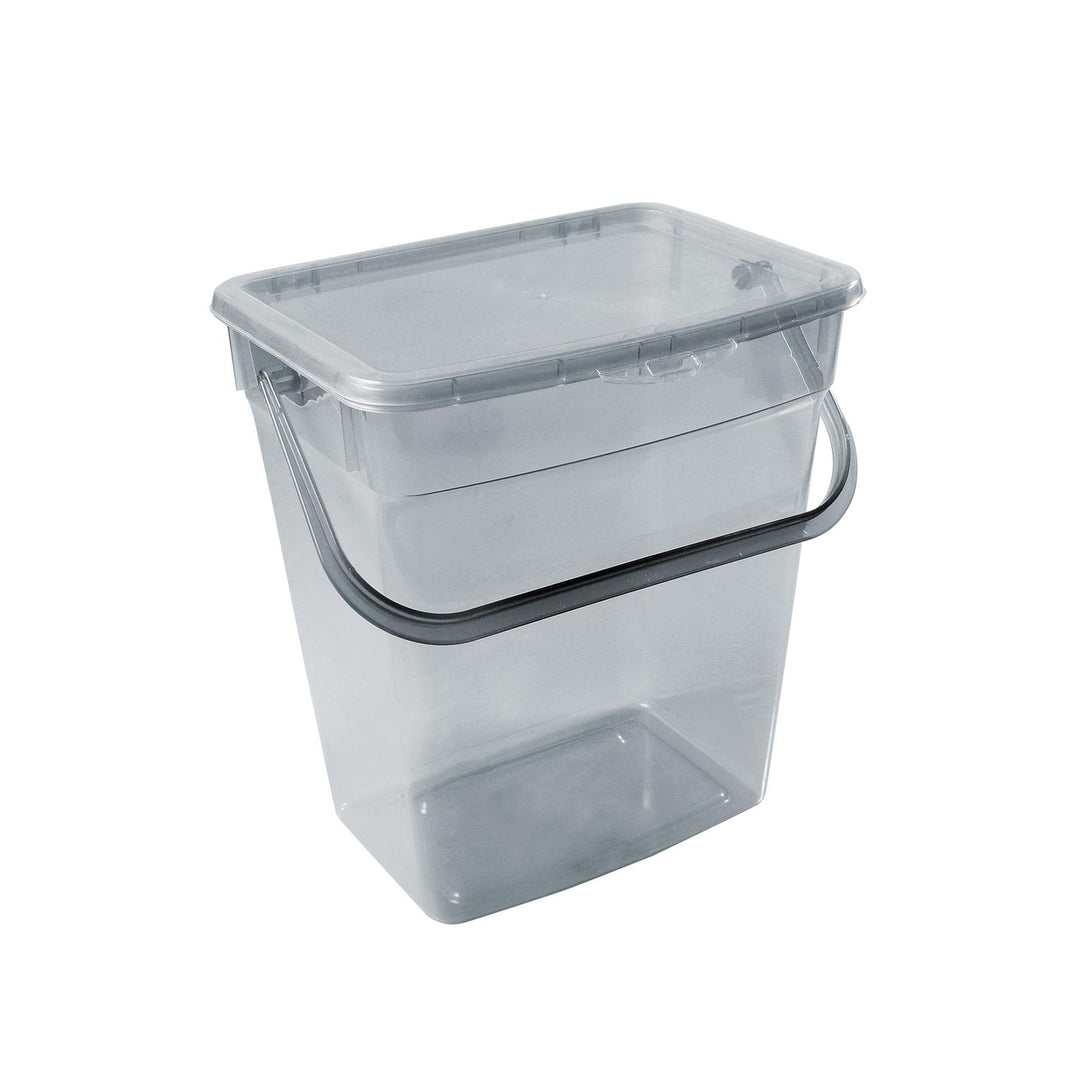 Plast Team 10L contenedor de polvo transparente gris