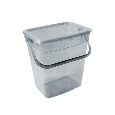Recipiente para pó transparente cinza Plast Team 10L