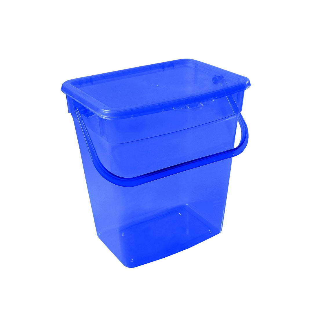 Recipiente de pó azul transparente Plast Team 10L